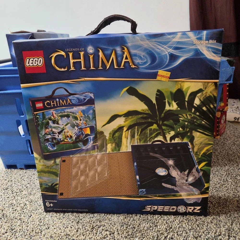 LEGO‎ Legends of Chima Speedorz Storage Box Carrying Case Blue Card Holder 2013